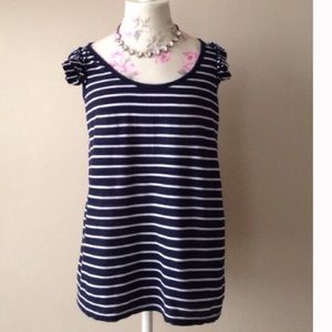 Juicy Couture Striped Ruffle Top